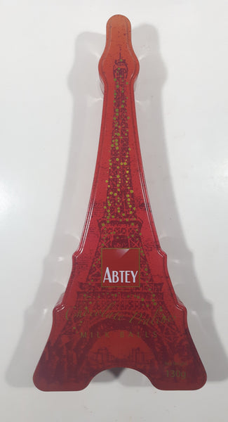 Abtey Chocolate Pralines Milk Balls Eiffel Tower Shaped 11" Tin Metal Container