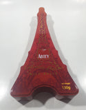 Abtey Chocolate Pralines Milk Balls Eiffel Tower Shaped 11" Tin Metal Container