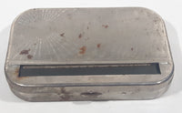 Vintage Sunburst Engraved Metal Cigarette Joint Maker Machine Case