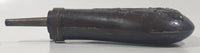 Antique 19th Century Civil War Style Cannons Rifles Flag Themed Bulb Shaped 7 1/4" Copper Metal Rifle Gun Powder Flask Bottle