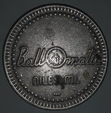 Vintage BallOmatic Niles, MI Golf Themed Metal Token Ball Marker Coin