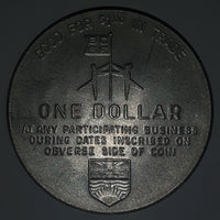 Vintage 1971 May 20th June 7th Centennial Year 72nd Annual British Columbia Festival Of Sports One Dollar Metal Coin