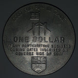 Vintage 1971 May 20th June 7th Centennial Year 72nd Annual British Columbia Festival Of Sports One Dollar Metal Coin