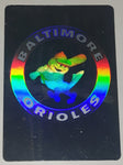1991 Upper Deck MLB Baseball Baltimore Orioles Team Logo Hologram Sticker Trading Card