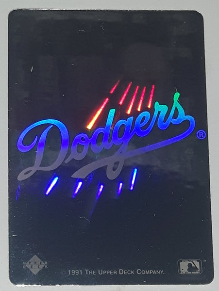 1991 Upper Deck MLB Baseball Los Angeles Dodgers Team Logo Hologram Sticker Trading Card