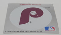 1991 Fleer MLB Baseball Philadelphia Phillies Team Logo Sticker Trading Card