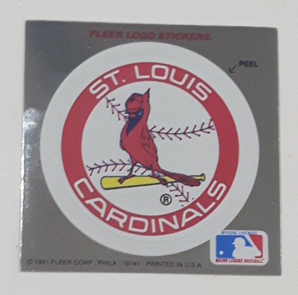1991 Fleer MLB Baseball St. Louis Cardinals Team Logo Sticker Trading Card