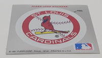 1991 Fleer MLB Baseball St. Louis Cardinals Team Logo Sticker Trading Card