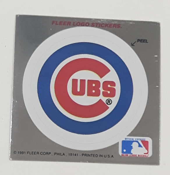1991 Fleer MLB Baseball Chicago Cubs Team Logo Sticker Trading Card
