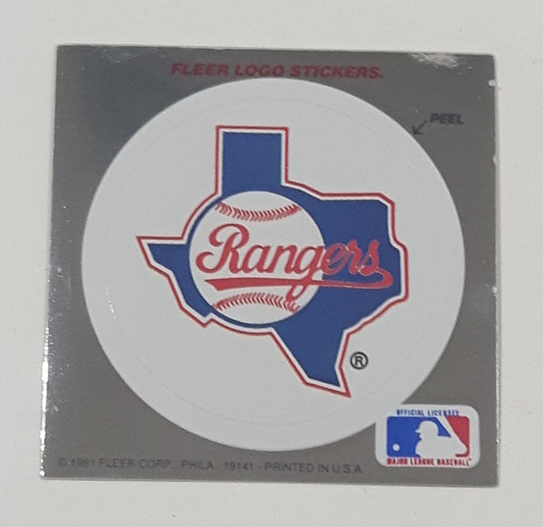 1991 Fleer MLB Baseball Texas Rangers Team Logo Sticker Trading Card