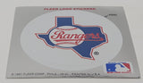 1991 Fleer MLB Baseball Texas Rangers Team Logo Sticker Trading Card