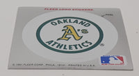1991 Fleer MLB Baseball Oakland Athletics Team Logo Sticker Trading Card