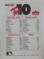 1991 Fleer MLB Baseball Cleveland Indians Detroit Tigers New York Mets Philadelphia Phillies Team Logos Sticker Trading Card