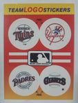 1991 Fleer MLB Baseball Minnesota Twins New York Yankees San Diego Padres San Francisco Giants Team Logos Sticker Trading Card