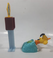 2016 McDonald's Rovio Angry Birds #5 Chuck Launcher Yellow Plastic Toy Figure Set