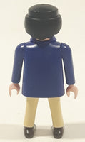 1990 Geobra Playmobil Blue Jacket Cream Pants 2 3/4" Tall Toy Figure