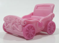 2007 McDonald's Hasbro My Little Pony Pink Plastic Carriage Stroller Toy