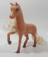 2009 Mattel Barbie Palomino Brown Horse 6 1/2" Tall Plastic Toy Figure