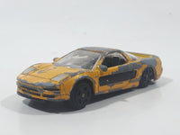 Motor Max No. 6060 Honda Acura NSX Yellow Die Cast Toy Car Vehicle