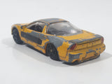 Motor Max No. 6060 Honda Acura NSX Yellow Die Cast Toy Car Vehicle