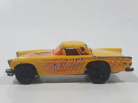 2001 Hot Wheels Turbo Taxi '57 T-Bird Yellow Die Cast Toy Classic Car Vehicle