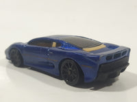 2007 Hot Wheels Exotics Jaguar XJ220 Dark Blue Die Cast Toy Car Vehicle