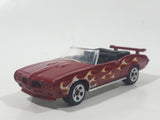 2014 Hot Wheels Multipack Exclusive '70 Pontiac GTO Convertible Maroon Dark Red Die Cast Toy Car Vehicle