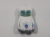 1991 Hot Wheels Street Beast White and Turquoise Die Cast Toy Car Vehicle