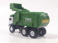 ERTL Learning Curve Bi-county Disposal Dump Truck White and Green Metal and Plastic Die Cast Toy Car Vehicle