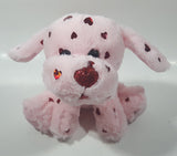 Pink Puppy Dog with Red Hearts 7" Tall Plush Stuffed Character