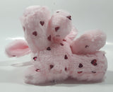 Pink Puppy Dog with Red Hearts 7" Tall Plush Stuffed Character