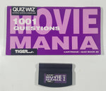 1993 Tiger Electronics Quiz Wiz #2 1001 Questions Movie Mania Cartridge and Quiz Book