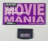 1993 Tiger Electronics Quiz Wiz #2 1001 Questions Movie Mania Cartridge and Quiz Book