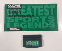 1993 Tiger Electronics Quiz Wiz #4 1001 Questions Greatest Sports Legends Cartridge and Quiz Book