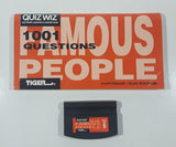 1993 Tiger Electronics Quiz Wiz #6 1001 Questions Famous People Cartridge and Quiz