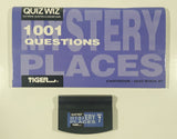 1993 Tiger Electronics Quiz Wiz #7 1001 Questions Mystery Places Cartridge and Quiz Book