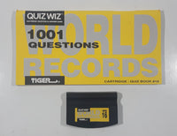 1993 Tiger Electronics Quiz Wiz #16 1001 Questions World Records Cartridge and Quiz Book