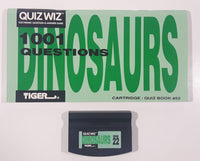 1993 Tiger Electronics Quiz Wiz #22 1001 Questions Dinosaurs Cartridge and Quiz Book
