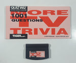 1993 Tiger Electronics Quiz Wiz #23 1001 Questions More TV Trivia Cartridge and Quiz Book
