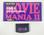 1994 Tiger Electronics Quiz Wiz #33 1001 Questions Movie Mania II Cartridge and Quiz Book