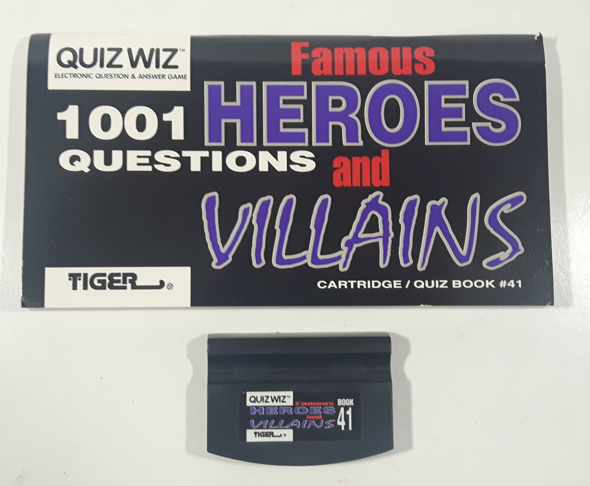 1995 Tiger Electronics Quiz Wiz 41 1001 Questions Famous Heroes and V