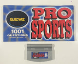 1997 Tiger Electronics Quiz Wiz #59 1001 Questions Pro Sports Cartridge and Quiz Book