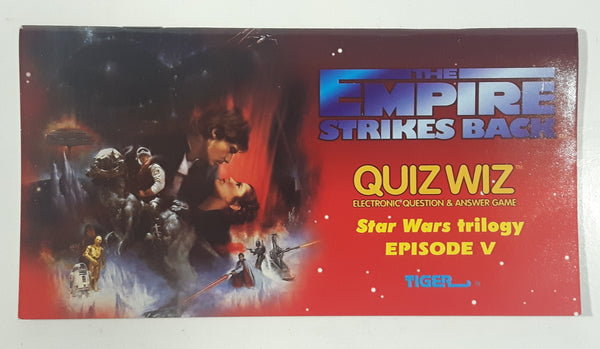 1997 Tiger Electronics Quiz Wiz LucasFilm Star Wars trilogy Episode V The Empire Strikes Back Quiz Book