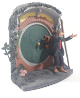 2002 NLP Lord Of The Rings Diorama and Travelling Bilbo Figure 7 1/2" Tall Toy