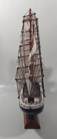 Vintage Wood Tall Ship Model 13" Long