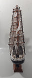 Vintage Wood Tall Ship Model 13" Long