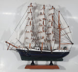 Vintage Wood Tall Ship Model 13" Long