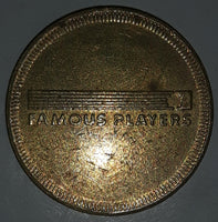 Vintage Famous Players Tech Town Gaming Game Token Metal Coin
