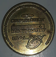 Vintage Famous Players Cineplex Odeon Galaxy No Cash Value Gaming Game Token Metal Coin