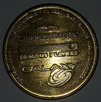 Vintage Famous Players Cineplex Odeon Galaxy No Cash Value Gaming Game Token Metal Coin